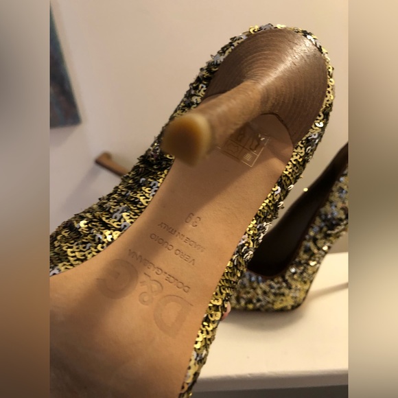 DOLCE & GABANNA sequin heels great condition size 39 or 9 - Picture 4 of 8